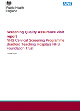 Screening Quality Assurance visit report: NHS Cervical Screening Programme Bradford Teaching Hospitals NHS Foundation Trust